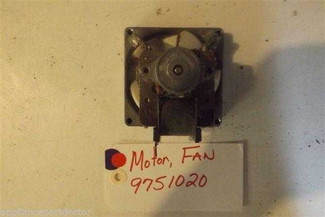 KITCHENAID STOVE 9751020 Motor, Fan USED PART KITCHENAID STOVE 9751020 Motor, Fan USED PART